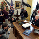 President Donald Trump after signing tax-reform legislation in the Oval Office on Dec. 22, 2017, in Washington, D.C. (Chip Somodevilla/Getty Images)